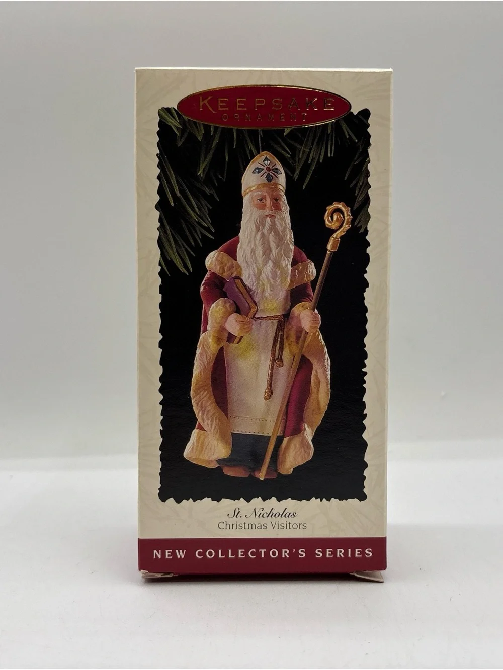 Hallmark Keepsake Ornament 1995 Vintage St Nicholas 1st In Christmas Visitor Ser